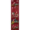 DK 712 non  TÀU GIÁNG SINH bộ đồ chơi xếp lắp ráp ghép mô hình Christmas 621 khối