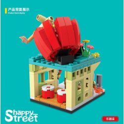 QuanGuan 100194 Quan Guan 100194 non  CỬA HÀNG ÂM NHẠC bộ đồ chơi xếp lắp ráp ghép mô hình Creator HAPPY STREET Sáng Tạo 245 khối