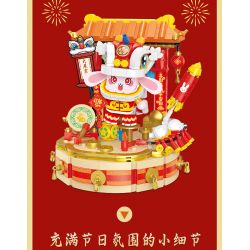 BALODY 21107 non  ĐẠI TRIỂN HỒNG ĐỒ bộ đồ chơi xếp lắp ráp ghép mô hình Chinese Traditional Festivals Lễ Hội Cổ Truyền 950 khối