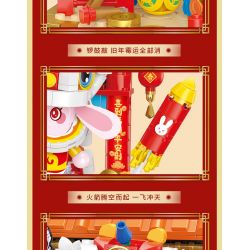 BALODY 21107 non  ĐẠI TRIỂN HỒNG ĐỒ bộ đồ chơi xếp lắp ráp ghép mô hình Chinese Traditional Festivals Lễ Hội Cổ Truyền 950 khối