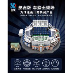 KAIYU K86102 86102 non  CÂU LẠC BỘ BÓNG ĐÁ CHELSEA STANFORD BRIDGE COURT (KHÓA HỌC PHÒNG XE HƠI) bộ đồ chơi xếp lắp ráp ghép mô hình Buildings STAMFORD BRIDGE STADIUM 4137 khối