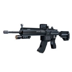 GUDI 40301 non  SÚNG TRƯỜNG TẤN CÔNG M416 8 TỔ HỢP bộ đồ chơi xếp lắp ráp ghép mô hình Gun SUPER SENTAI M416 ASSAULT RIFLE