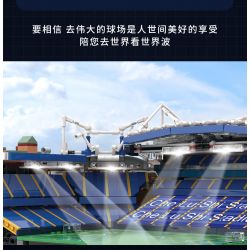 KAIYU K86102 86102 non  CÂU LẠC BỘ BÓNG ĐÁ CHELSEA STANFORD BRIDGE COURT (KHÓA HỌC PHÒNG XE HƠI) bộ đồ chơi xếp lắp ráp ghép mô hình Buildings STAMFORD BRIDGE STADIUM 4137 khối