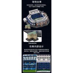 KAIYU K86102 86102 non  CÂU LẠC BỘ BÓNG ĐÁ CHELSEA STANFORD BRIDGE COURT (KHÓA HỌC PHÒNG XE HƠI) bộ đồ chơi xếp lắp ráp ghép mô hình Buildings STAMFORD BRIDGE STADIUM 4137 khối