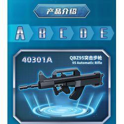 GUDI 40301 non  SÚNG TRƯỜNG TẤN CÔNG M416 8 TỔ HỢP bộ đồ chơi xếp lắp ráp ghép mô hình Gun SUPER SENTAI M416 ASSAULT RIFLE