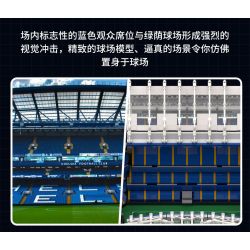 KAIYU K86102 86102 non  CÂU LẠC BỘ BÓNG ĐÁ CHELSEA STANFORD BRIDGE COURT (KHÓA HỌC PHÒNG XE HƠI) bộ đồ chơi xếp lắp ráp ghép mô hình Buildings STAMFORD BRIDGE STADIUM 4137 khối