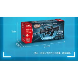 GUDI 40301 non  SÚNG TRƯỜNG TẤN CÔNG M416 8 TỔ HỢP bộ đồ chơi xếp lắp ráp ghép mô hình Gun SUPER SENTAI M416 ASSAULT RIFLE