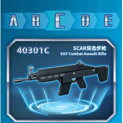 GUDI 40301 non  SÚNG TRƯỜNG TẤN CÔNG M416 8 TỔ HỢP bộ đồ chơi xếp lắp ráp ghép mô hình Gun SUPER SENTAI M416 ASSAULT RIFLE