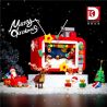 DK 711 non  TRUYỀN HÌNH GIÁNG SINH bộ đồ chơi xếp lắp ráp ghép mô hình Christmas 626 khối