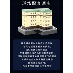 KAIYU K86102 86102 non  CÂU LẠC BỘ BÓNG ĐÁ CHELSEA STANFORD BRIDGE COURT (KHÓA HỌC PHÒNG XE HƠI) bộ đồ chơi xếp lắp ráp ghép mô hình Buildings STAMFORD BRIDGE STADIUM 4137 khối