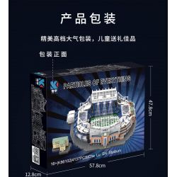 KAIYU K86102 86102 non  CÂU LẠC BỘ BÓNG ĐÁ CHELSEA STANFORD BRIDGE COURT (KHÓA HỌC PHÒNG XE HƠI) bộ đồ chơi xếp lắp ráp ghép mô hình Buildings STAMFORD BRIDGE STADIUM 4137 khối