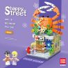 QuanGuan 100204 Quan Guan 100204 non  CỬA HÀNG CUA bộ đồ chơi xếp lắp ráp ghép mô hình Creator HAPPY STREET Sáng Tạo 240 khối