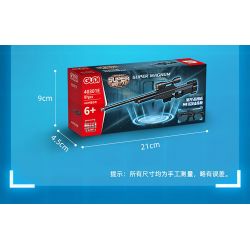 GUDI 40301 non  SÚNG TRƯỜNG TẤN CÔNG M416 8 TỔ HỢP bộ đồ chơi xếp lắp ráp ghép mô hình Gun SUPER SENTAI M416 ASSAULT RIFLE