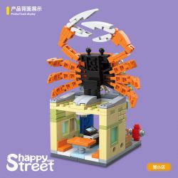 QuanGuan 100204 Quan Guan 100204 non  CỬA HÀNG CUA bộ đồ chơi xếp lắp ráp ghép mô hình Creator HAPPY STREET Sáng Tạo 240 khối