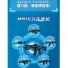 GUDI 40301 non  SÚNG TRƯỜNG TẤN CÔNG M416 8 TỔ HỢP bộ đồ chơi xếp lắp ráp ghép mô hình Gun SUPER SENTAI M416 ASSAULT RIFLE