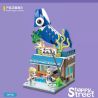 QuanGuan 100203 Quan Guan 100203 non  CỬA HÀNG CÁ bộ đồ chơi xếp lắp ráp ghép mô hình Creator HAPPY STREET Sáng Tạo 254 khối
