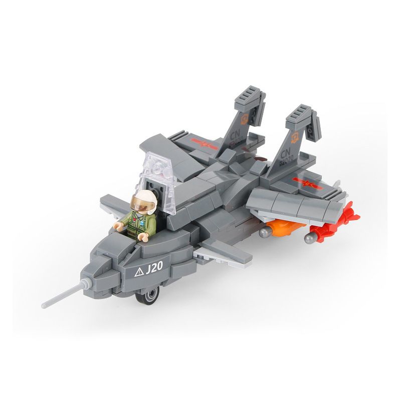 ACHKO 40012 non  MÁY BAY CHIẾN ĐẤU TUYỆT VỜI bộ đồ chơi xếp lắp ráp ghép mô hình Military Army FIGHTER Quân Sự Bộ Đội 331 khối
