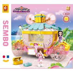 SEMBO 604028C non  XIAOLING'S MAGICAL WORLD 2 ĐI TÌM CÔNG CHÚA AURORA bộ đồ chơi xếp lắp ráp ghép mô hình Girl MIGIC LAND Con Gái 484 khối