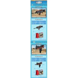 GUDI 40601 non  ĐẠI BÀNG SA MẠC 8 KẾT HỢP bộ đồ chơi xếp lắp ráp ghép mô hình Gun SUPER SENTAI Súng