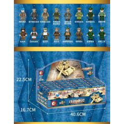 SEMBO 105111 non  XE TĂNG CHIẾN ĐẤU CHỦ LỰC TIGER 16 TỔ HỢP bộ đồ chơi xếp lắp ráp ghép mô hình Iron Blood Heavy Equipment Đặc Nhiệm Máu Và Sắt 699 khối