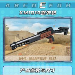 GUDI 40601 non  ĐẠI BÀNG SA MẠC 8 KẾT HỢP bộ đồ chơi xếp lắp ráp ghép mô hình Gun SUPER SENTAI Súng