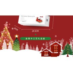 BALODY 21059 non  GIÁNG SINH BA BÁNH bộ đồ chơi xếp lắp ráp ghép mô hình Motorcycle Motorbike Xe Hai Bánh 1529 khối