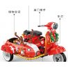 BALODY 21059 non  GIÁNG SINH BA BÁNH bộ đồ chơi xếp lắp ráp ghép mô hình Motorcycle Motorbike Xe Hai Bánh 1529 khối
