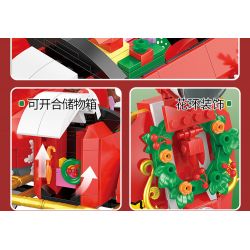 BALODY 21059 non  GIÁNG SINH BA BÁNH bộ đồ chơi xếp lắp ráp ghép mô hình Motorcycle Motorbike Xe Hai Bánh 1529 khối