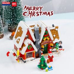 BALODY 21058 non  NHÀ BÁNH GỪNG bộ đồ chơi xếp lắp ráp ghép mô hình Christmas Giáng Sinh 1026 khối