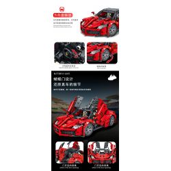 MorkModel 023014 Mork Model 023014 non  FERRARI LAFERRARI 1:12 tỷ lệ 1:12 bộ đồ chơi xếp lắp ráp ghép mô hình  Kỹ Thuật Công Nghệ Cao Mô Hình Phương Tiện 1659 khối