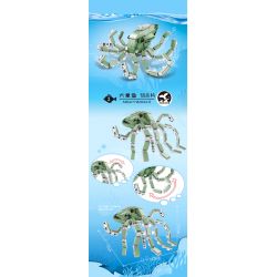 Kazi KY80045 80045 non  SEA WORLD 6 MÔ HÌNH CÁ MẬP ĐẦU BÚA CUA HOÀNG ĐẾ BẠCH TUỘC KHỔNG LỒ TÔM BỌ NGỰA ĐUÔI CHIM ĐỎ MEXICO ẨN SĨ bộ đồ chơi xếp lắp ráp ghép mô hình Creator OCEAN Sáng Tạo 1041 khối