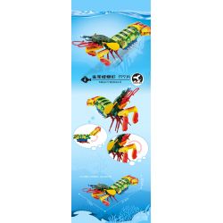 Kazi KY80045 80045 non  SEA WORLD 6 MÔ HÌNH CÁ MẬP ĐẦU BÚA CUA HOÀNG ĐẾ BẠCH TUỘC KHỔNG LỒ TÔM BỌ NGỰA ĐUÔI CHIM ĐỎ MEXICO ẨN SĨ bộ đồ chơi xếp lắp ráp ghép mô hình Creator OCEAN Sáng Tạo 1041 khối