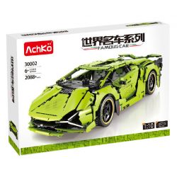 ACHKO 30002 non  LAMBORGHINI SIÁN. tỷ lệ 1:10 bộ đồ chơi xếp lắp ráp ghép mô hình  Kỹ Thuật Công Nghệ Cao Mô Hình Phương Tiện 2088 khối