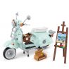 BALODY 21063 non  XE MÁY NHỎ TƯƠI bộ đồ chơi xếp lắp ráp ghép mô hình Motorcycle Motorbike AUTUMN PAINTING Xe Hai Bánh 1078 khối