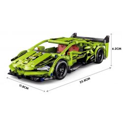 ACHKO 60012 DB-0084 0084 DB0084 non  LAMBORGHINI TRỞ LẠI XE bộ đồ chơi xếp lắp ráp ghép mô hình  Kỹ Thuật Công Nghệ Cao Mô Hình Phương Tiện 439 khối