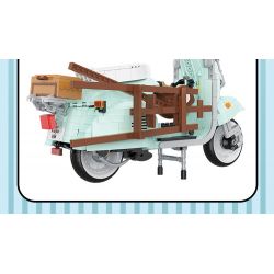 BALODY 21063 non  XE MÁY NHỎ TƯƠI bộ đồ chơi xếp lắp ráp ghép mô hình Motorcycle Motorbike AUTUMN PAINTING Xe Hai Bánh 1078 khối