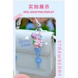 WEKKI WJ517101A 517101A non  NGƯỜI YÊU TRÁI CÂY VITALITY GIRL MINIFIGURE MÓC KHÓA VUI NHỘN bộ đồ chơi xếp lắp ráp ghép mô hình Key Chain FRUIT HONEY