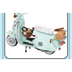 BALODY 21063 non  XE MÁY NHỎ TƯƠI bộ đồ chơi xếp lắp ráp ghép mô hình Motorcycle Motorbike AUTUMN PAINTING Xe Hai Bánh 1078 khối