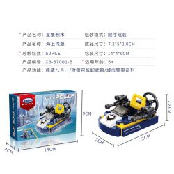 XINGBAO XB-57001 57001 XB57001 non  CÔNG AN THÀNH PHỐ (8 TRONG 1) bộ đồ chơi xếp lắp ráp ghép mô hình City CITY POLICE