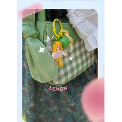 WEKKI WJ517101A 517101A non  NGƯỜI YÊU TRÁI CÂY VITALITY GIRL MINIFIGURE MÓC KHÓA VUI NHỘN bộ đồ chơi xếp lắp ráp ghép mô hình Key Chain FRUIT HONEY