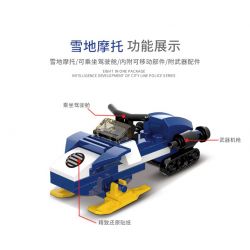 XINGBAO XB-57001 57001 XB57001 non  CÔNG AN THÀNH PHỐ (8 TRONG 1) bộ đồ chơi xếp lắp ráp ghép mô hình City CITY POLICE