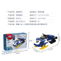 XINGBAO XB-57001 57001 XB57001 non  CÔNG AN THÀNH PHỐ (8 TRONG 1) bộ đồ chơi xếp lắp ráp ghép mô hình City CITY POLICE