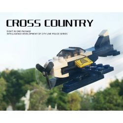 XINGBAO XB-57001 57001 XB57001 non  CÔNG AN THÀNH PHỐ (8 TRONG 1) bộ đồ chơi xếp lắp ráp ghép mô hình City CITY POLICE