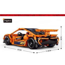 ACHKO 60010 YIMU YM-108 non  MCLAREN BACK BUS. bộ đồ chơi xếp lắp ráp ghép mô hình  Kỹ Thuật Công Nghệ Cao Mô Hình Phương Tiện 428 khối