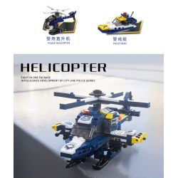 XINGBAO XB-57001 57001 XB57001 non  CÔNG AN THÀNH PHỐ (8 TRONG 1) bộ đồ chơi xếp lắp ráp ghép mô hình City CITY POLICE