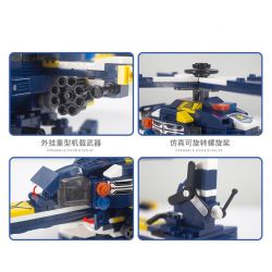 XINGBAO XB-57001 57001 XB57001 non  CÔNG AN THÀNH PHỐ (8 TRONG 1) bộ đồ chơi xếp lắp ráp ghép mô hình City CITY POLICE