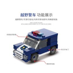 XINGBAO XB-57001 57001 XB57001 non  CÔNG AN THÀNH PHỐ (8 TRONG 1) bộ đồ chơi xếp lắp ráp ghép mô hình City CITY POLICE