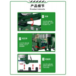 INBRIXX 691010 non  VỤ PHÓNG TÊN LỬA VẬN TẢI TRƯỜNG CHINH 6 THÁNG 3 bộ đồ chơi xếp lắp ráp ghép mô hình Space Thám Hiểm Không Gian 702 khối