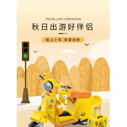 BALODY 21060 non  B.DUCK XE MÁY bộ đồ chơi xếp lắp ráp ghép mô hình Motorcycle Motorbike B.DUCK MOTORCYCLE CLUB Xe Hai Bánh 1116 khối