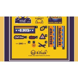 BALODY 21060 non  B.DUCK XE MÁY bộ đồ chơi xếp lắp ráp ghép mô hình Motorcycle Motorbike B.DUCK MOTORCYCLE CLUB Xe Hai Bánh 1116 khối